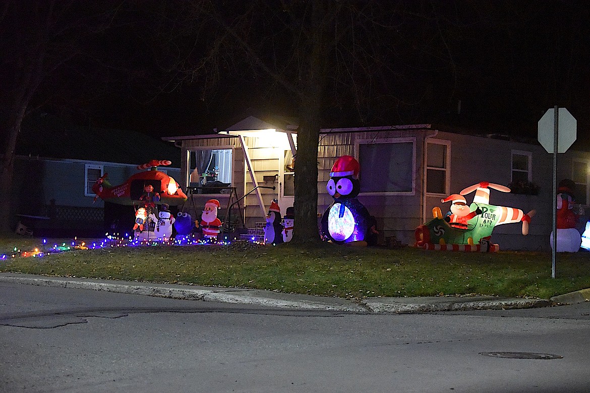 Christmas decorations have brightened the neighborhoods of Libby. (Scott Shindledecker/The Western News)