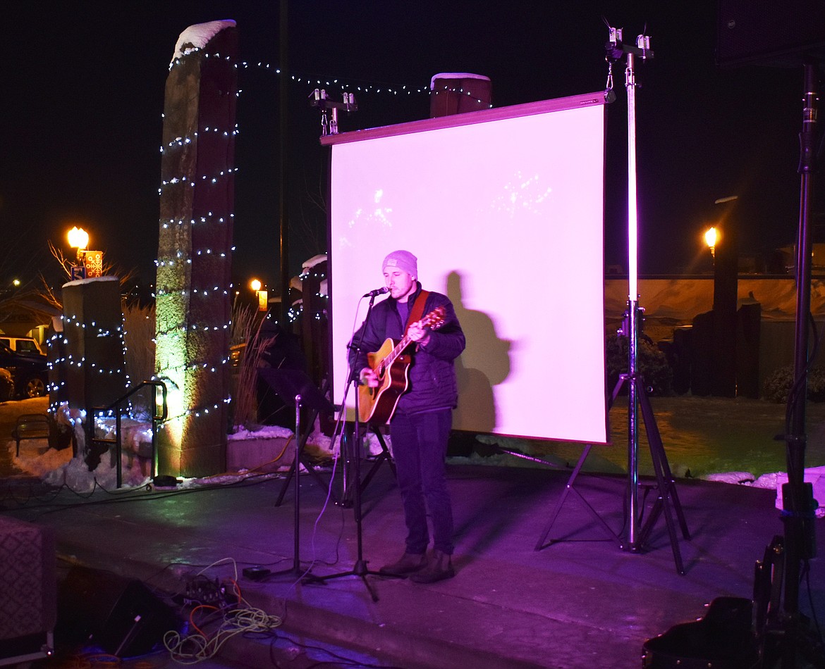 Moses Lake Presbyterian Church Worship Pastor sings “O Holy Night” at the Ag Appreciation Parade and Street Party Friday in Moses Lake.