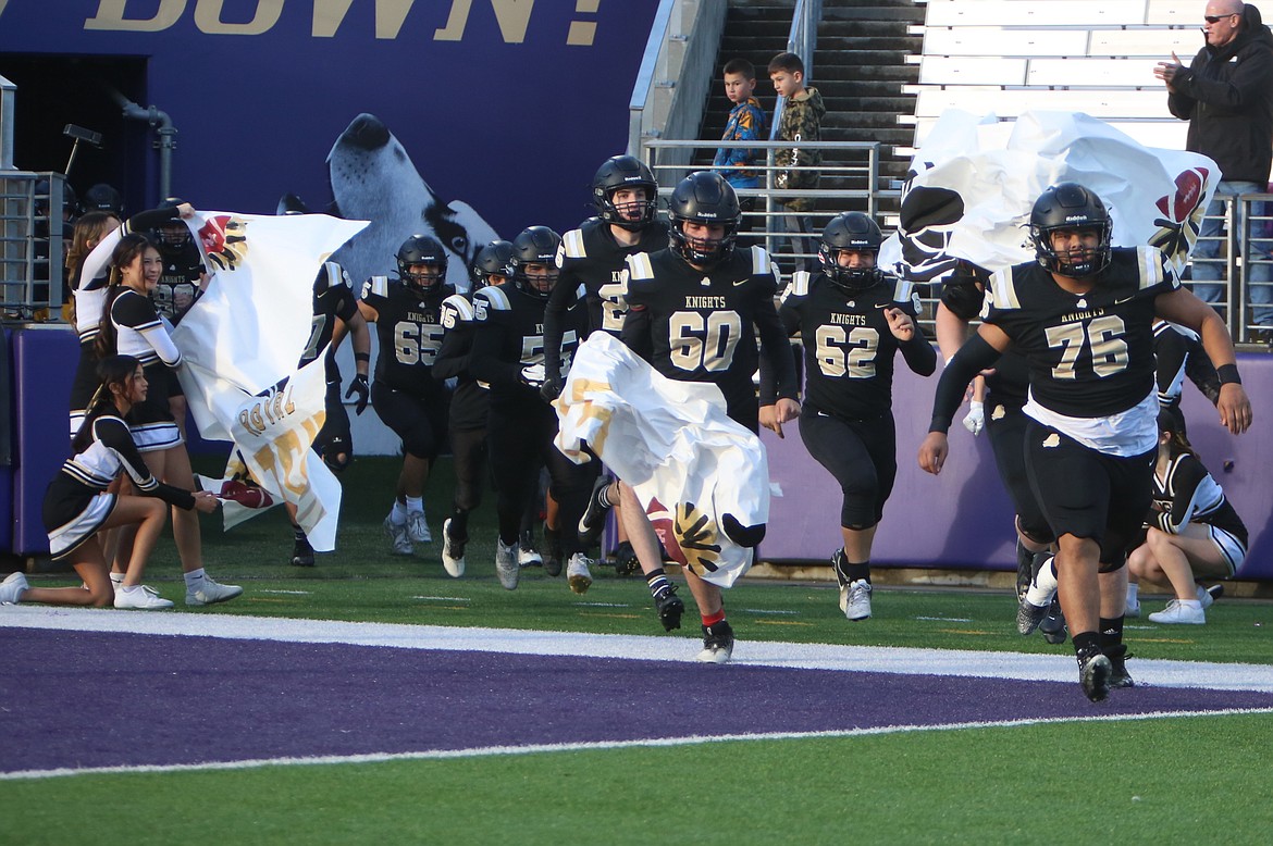 The Royal Knights take the field ahead of Friday’s 1A state title game. The team took the championship for the fourth consecutive year by earning the crown for the 2023 season.