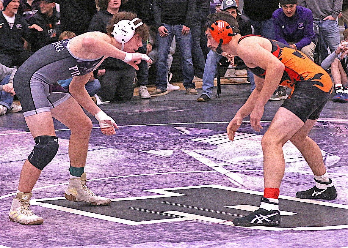 Polson’s Daniel O’Roake was fifth in the 145-pound bracket at the Owen Invitational. (Bob Gunderson photo)