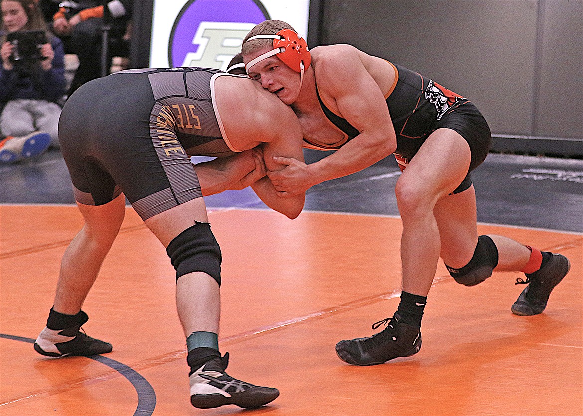 At 170 pounds, Landon Bishop is currently ranked no. 1 in the state for Class A wrestlers. (Bob Gunderson photo)