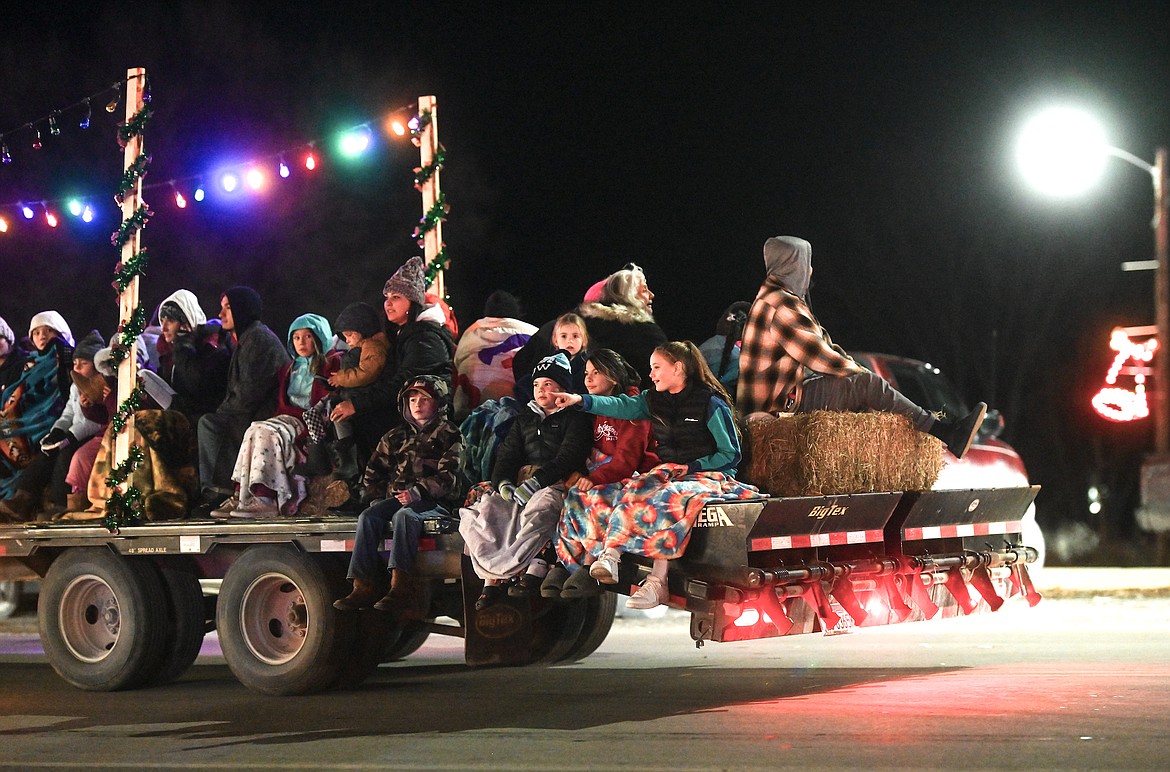 Saturday's Parade of Lights in St. Ignatius followed a new route this year. (Christa Umphrey photo)