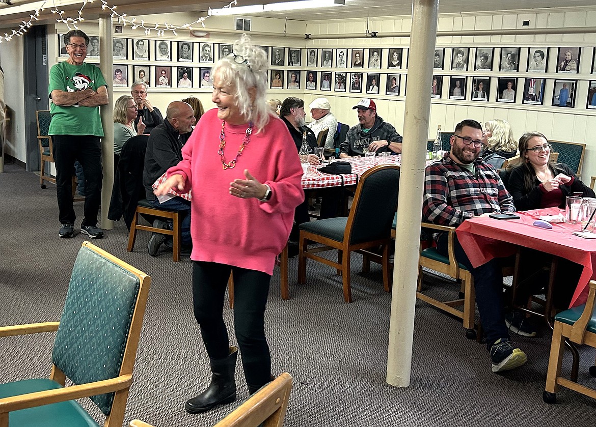 The crowd enjoys the fundraiser for Barb Smalley on Friday at the Eagles in Coeur d'Alene.