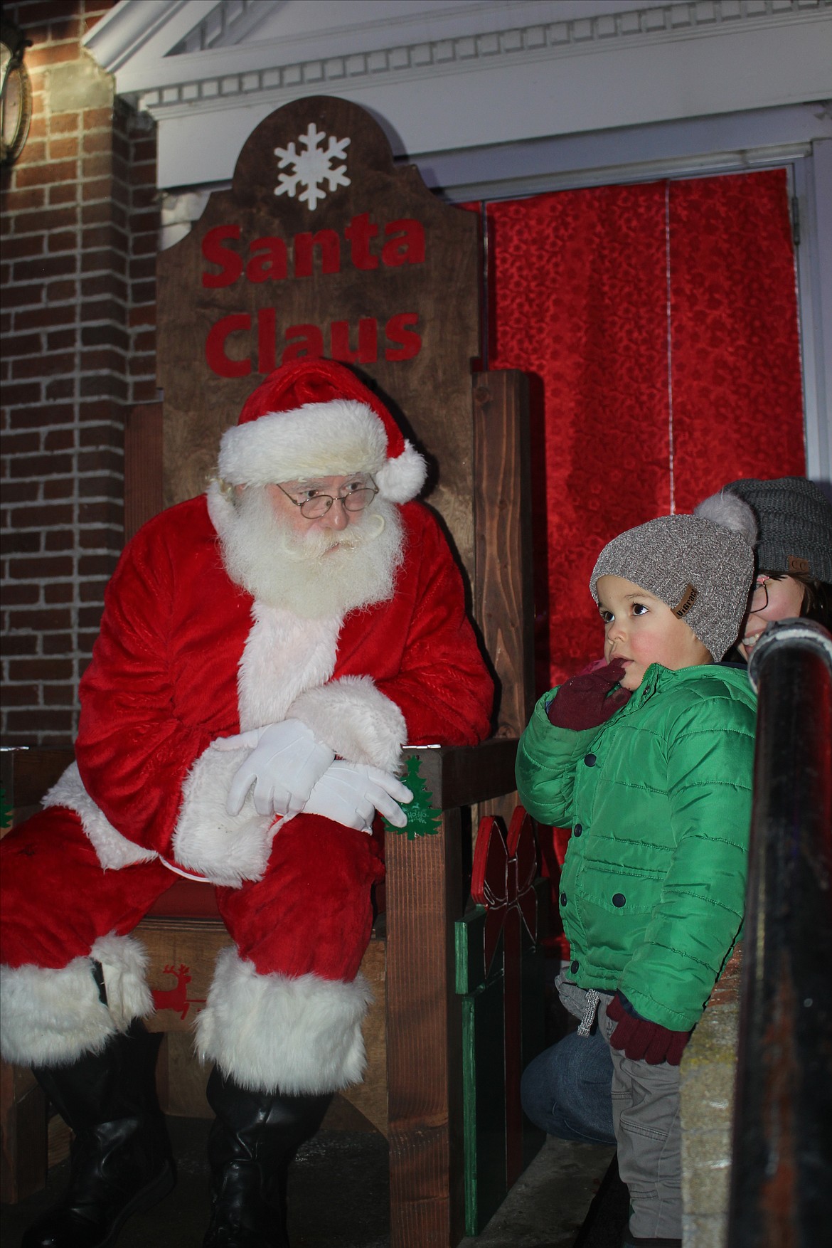 There’s nothing like forgetting what you want for Christmas when you finally get to talk with Santa. (Monte Turner/Mineral Independent)