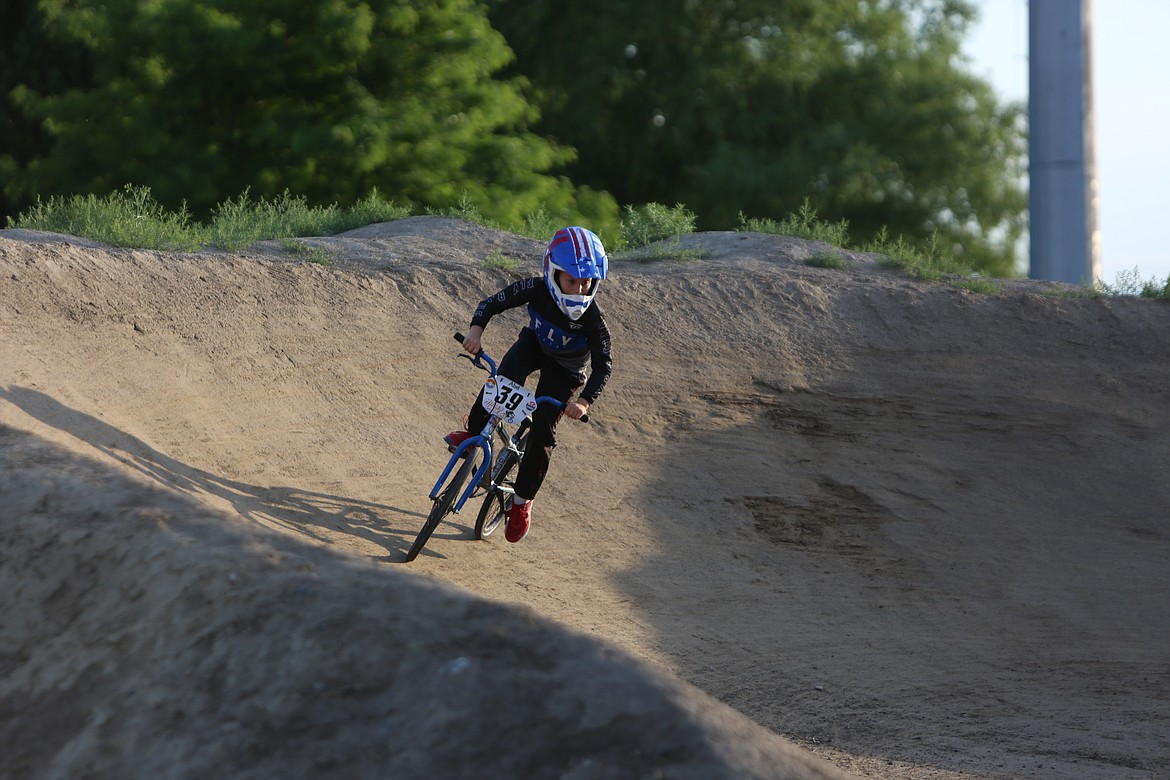 Moses Lake BMX hosts races for all ages, including strider races for younger riders.