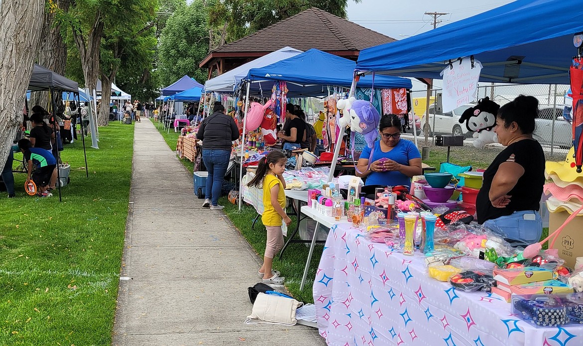 Mattawa community members enjoy the National Night Out event in August. Part of the H-2A worker report in Thursday’s Mattawa City Council meeting recommended creating more community engagement opportunities and inviting H-2A workers to community events.