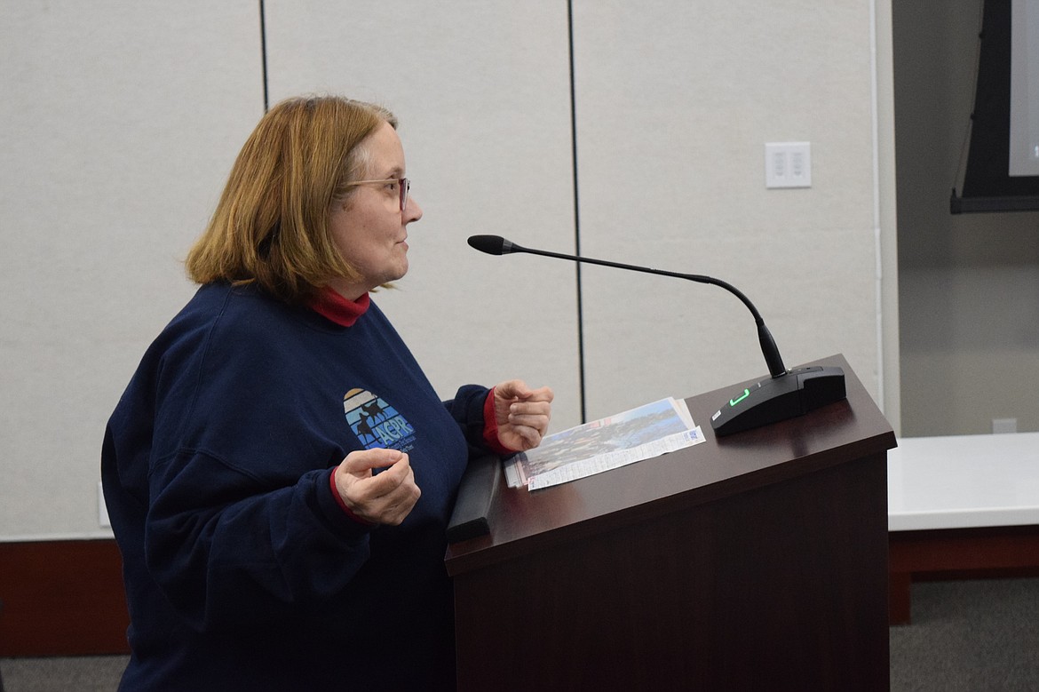 Adams County Pet Rescue board member Tammy Foley speaks about the pet rescue during the public comment portion of Monday’s Othello City Council meeting.