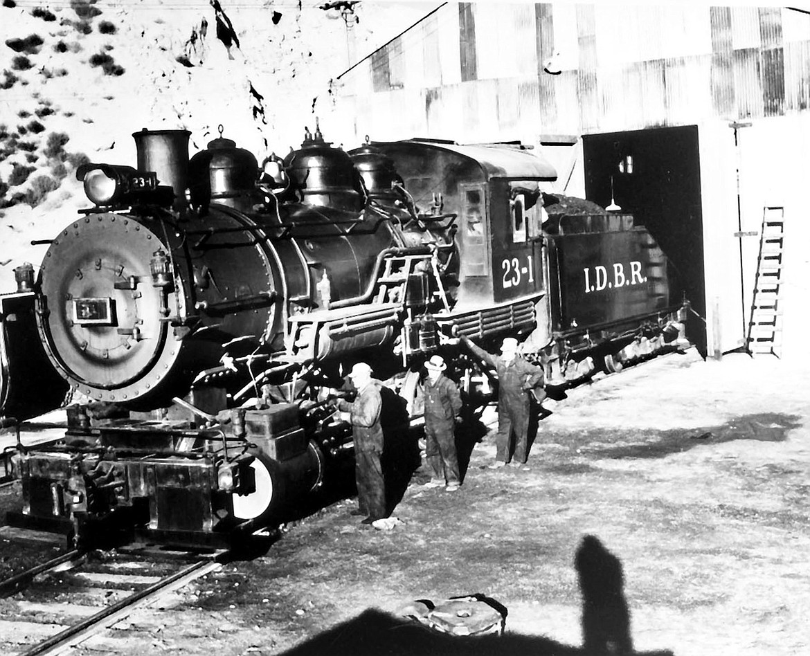 The Bureau of Reclamation ran its own railroad, shown in 1943.