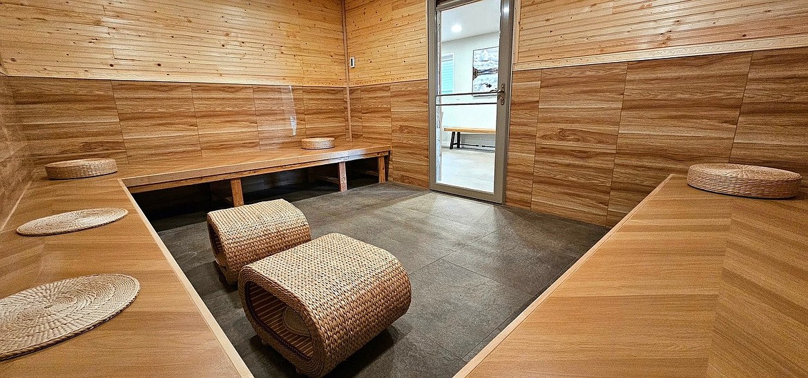 A newly added infrared heat spa and sauna room at the Soap Lake Natural Spa * Resort.