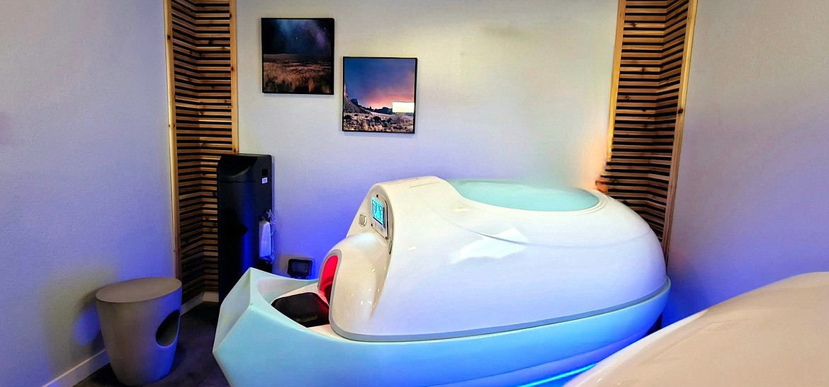 An individual spa capsule at the Soap Lake Natural Spa & Resort. Resort owner Sherry Xiao said the first wave of renovations began last year.