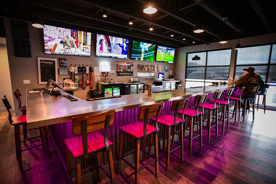 The bar area at The Clubhouse Lounge in Kalispell on Thursday, Dec. 14. (Casey Kreider/Daily Inter Lake)