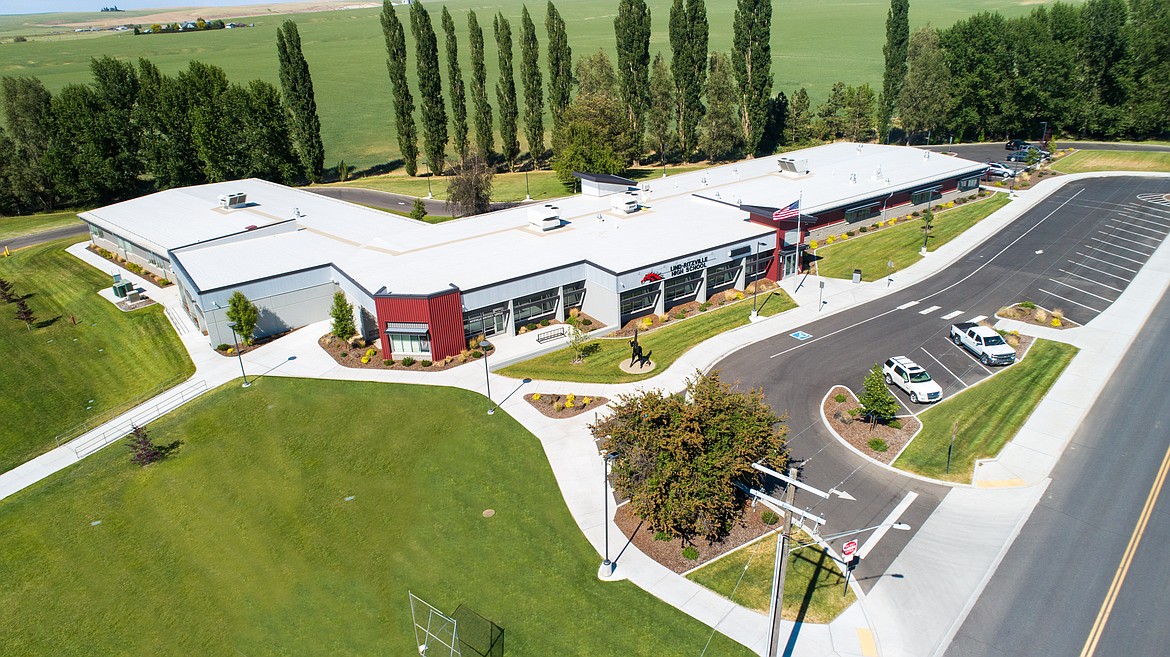 Aerial photo of Lind-Ritville High School. Lind-Ritzville Cooperative Schools Superintendent Don Vanderholm said the cooperative is doing well and has had success in recent years with its switch to Mastery-Based Learning.