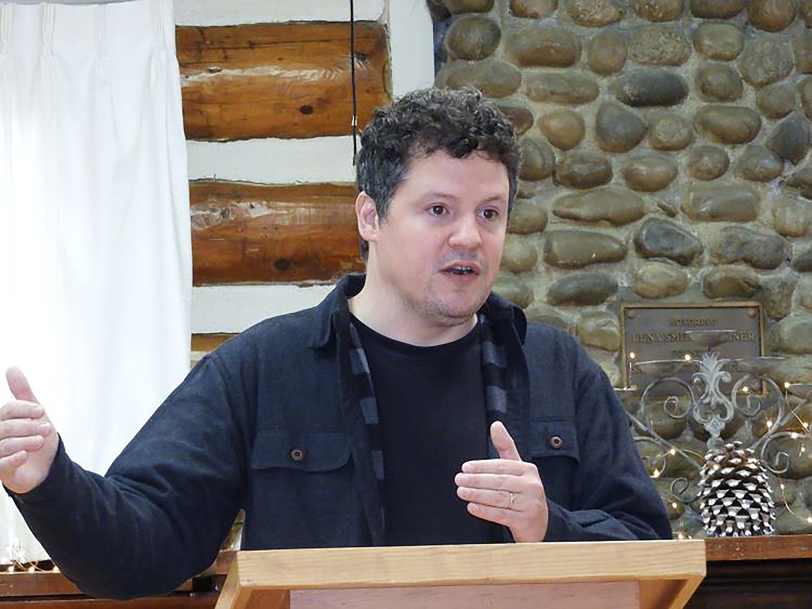 Luke Mayville talks to Open Primaries Initiative volunteers at a recent event to announce the goal had reached its signature goal in Bonner and Boundary counties. District 6 (Latah, Nez Perce and Lewis counties) recently reached its signature goal and two additional districts (4 and 7 covering Kootenai, Idaho and Adams counties) are on their way. Altogether, eight volunteer teams in the panhandle have secured nearly 10,000 signatures.