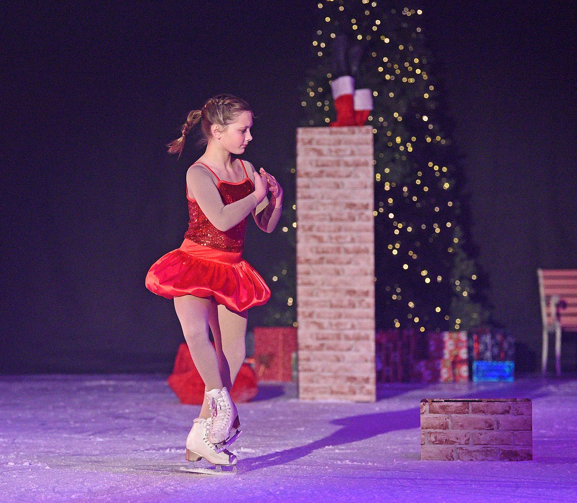 Skaters perform in the Glacier Skate Academy's "Winter Wonderland on Ice" show on Sunday, Dec. 17 at the Stumptown Ice Den in Whitefish. (Whitney England/Whitefish Pilot)