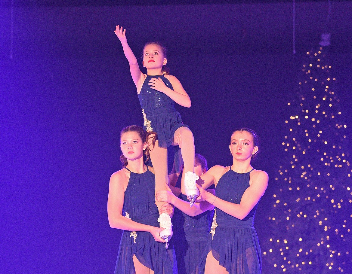 Skaters perform in the Glacier Skate Academy's "Winter Wonderland on Ice" show on Sunday, Dec. 17 at the Stumptown Ice Den in Whitefish. (Whitney England/Whitefish Pilot)