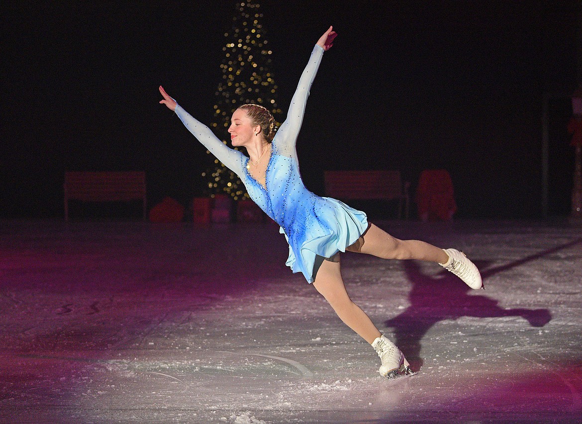 Skaters perform in the Glacier Skate Academy's "Winter Wonderland on Ice" show on Sunday, Dec. 17 at the Stumptown Ice Den in Whitefish. (Whitney England/Whitefish Pilot)