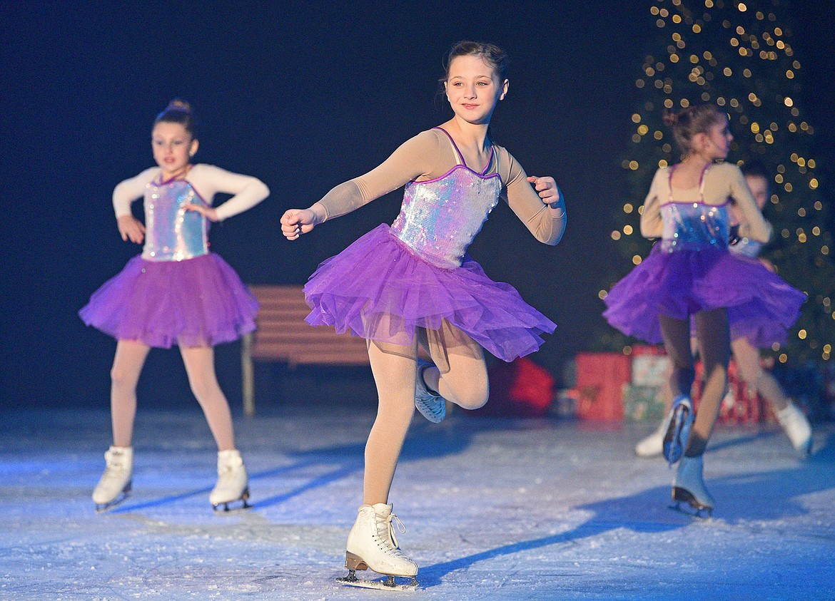 Skaters perform in the Glacier Skate Academy's "Winter Wonderland on Ice" show on Sunday, Dec. 17 at the Stumptown Ice Den in Whitefish. (Whitney England/Whitefish Pilot)