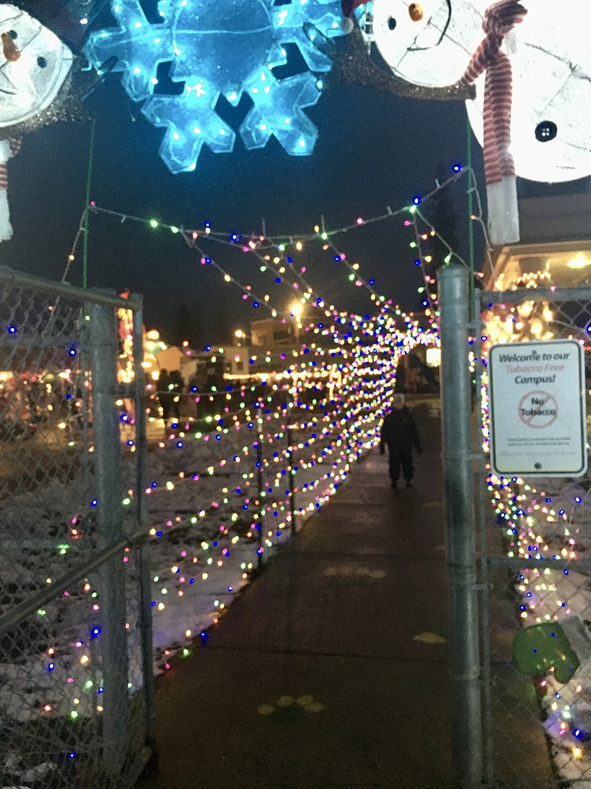 The St. Regis school grounds were beautifully decorated for the 2nd Annual Winter Fest held on December 11.  (Mineral Independent/Amy Quinlivan)