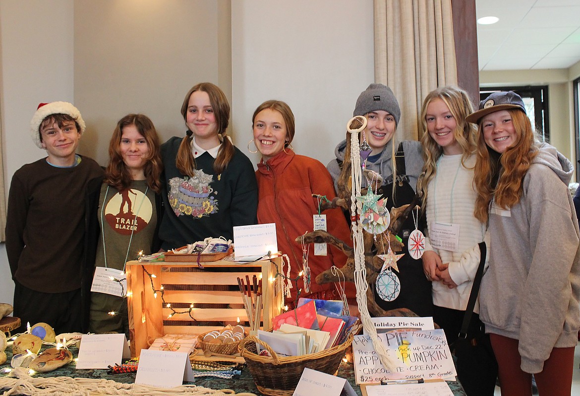 Sandpoint Waldorf School students pose for a photo at the school's annual Winter Faire.