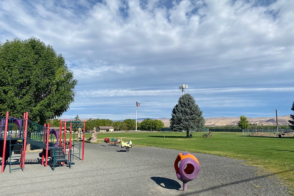 Playground equipment at Hund Memorial Park in Mattawa. A portion of Thursday’s regular Mattawa City Council was spent discussing the city’s Parks, Recreation and Open Space Plan visioning workshop, held Dec. 15.