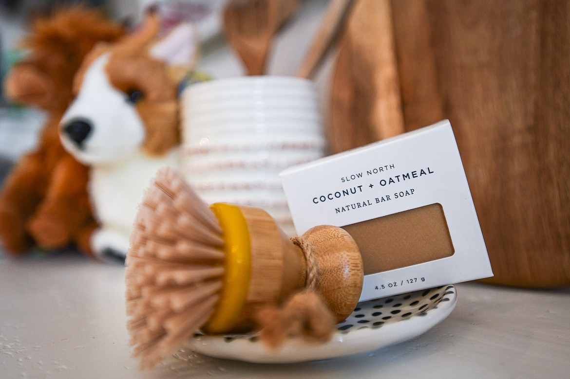 Coconut + Oatmeal Natural Bar Soap at Flower Child Florals in Kalispell on Wednesday, Dec. 27. (Casey Kreider/Daily Inter Lake)