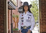 Teenager Najiah Knight wants to be the first woman at bull riding's top level. It's an uphill dream