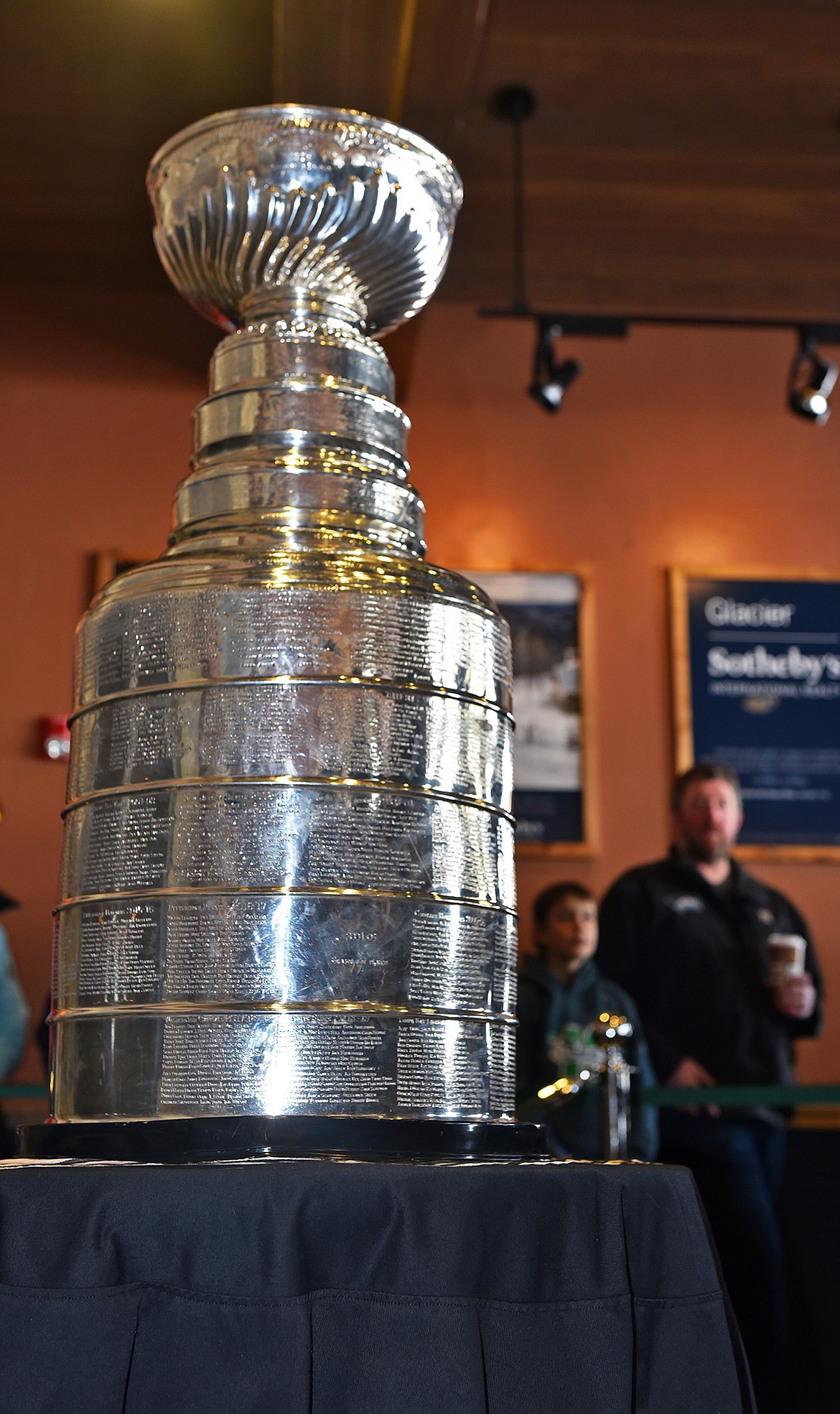 The Stanley Cup on display at the base lodge at Whitefish Mountain Resort. (Julie Engler/Whitefish Pilot)