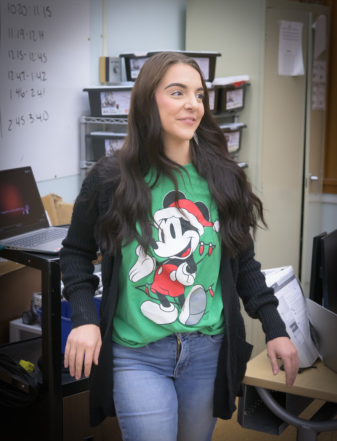 Jackie Deery oversees the dance studio during Brain Bash. (Tracy Scott/Valley Press)