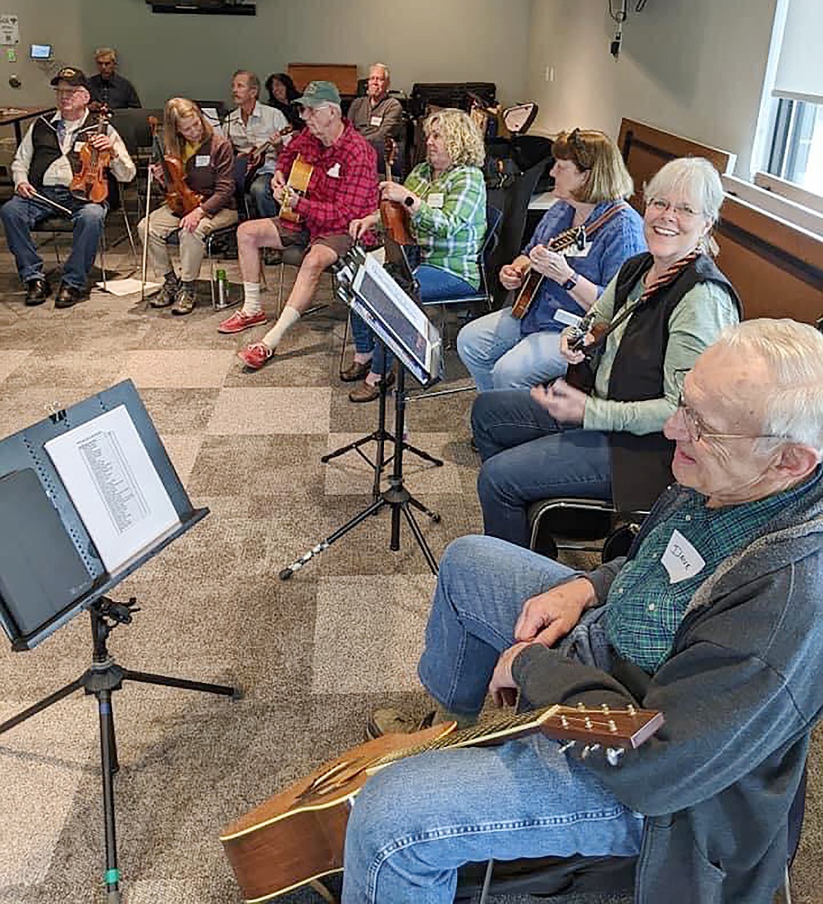 The District 1A chapter of the Idaho Old-Time Fiddlers Association will kick off a new year of music with an acoustic jam session on Saturday, Jan.  6. Above, members of the group at a past performance.