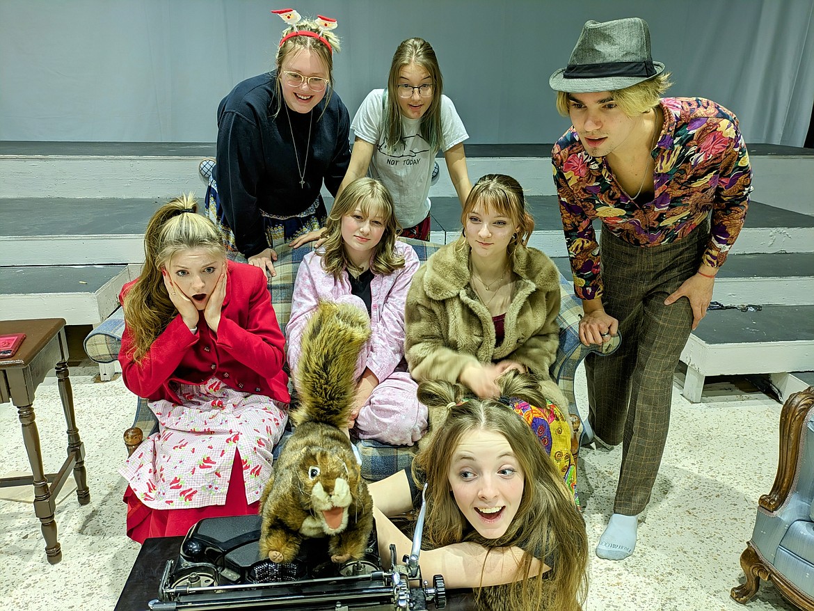 The cast of “Flora and Ulysses” includes Lou Corbett, Adina Lockwood, Mackenzie Westphal, Ryan Kitzmiller, Sophia Bennett, Lily Strong, Kennedy Dortch and Nat Young. (Courtesy photo)