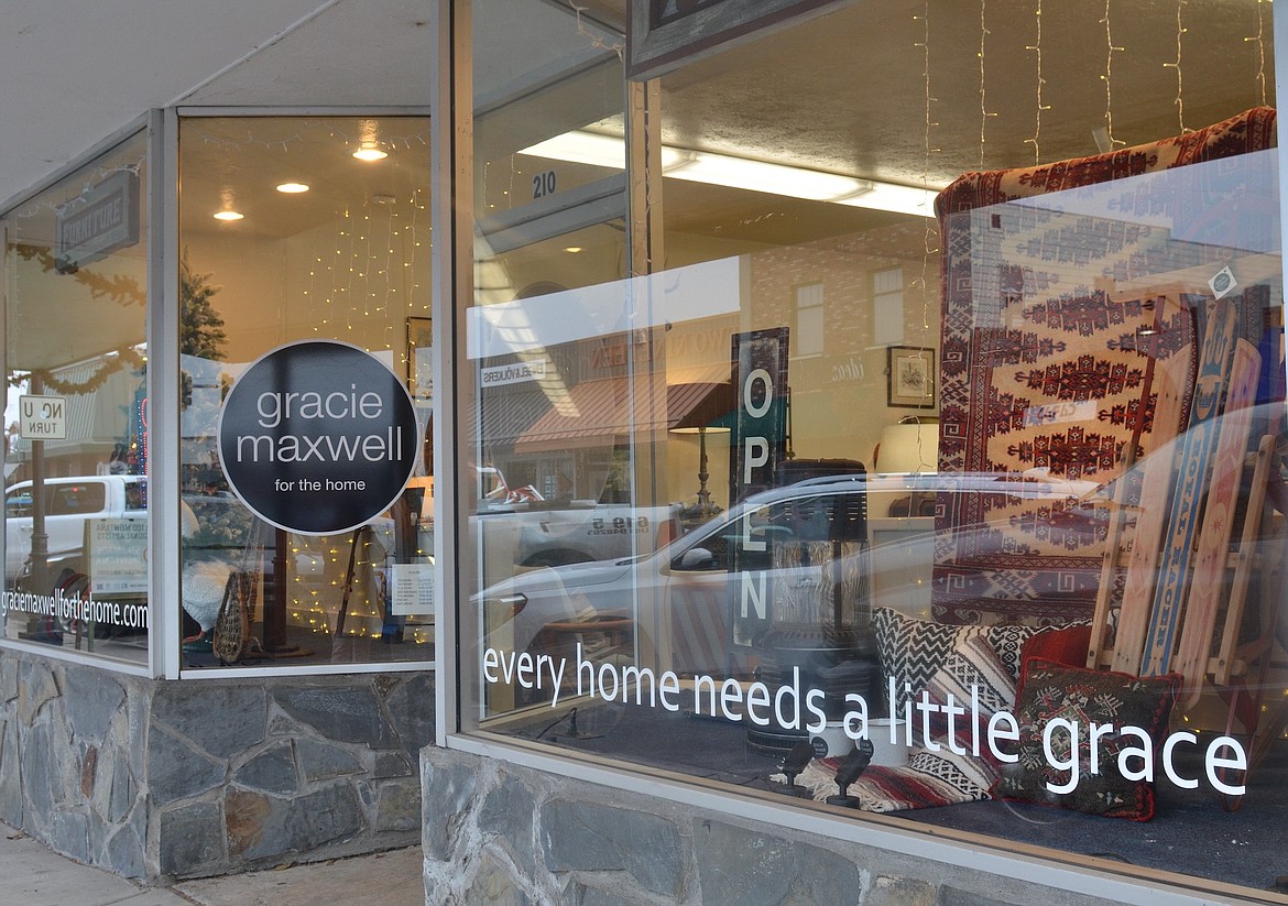 The storefront of Gracie Maxwell, Polson's latest addition to downtown businesses. (Kristi Niemeyer/Leader)