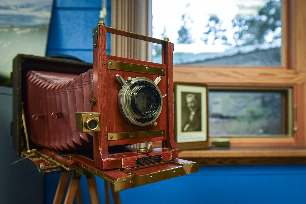 An R.B. Cycle Graphic 4x5 camera made by Eastman Kodak and used by Dr. Morton J. Elrod, an American ecologist, professor at University of Montana and founder of Flathead Lake Biological Station. (Casey Kreider/Daily Inter Lake)