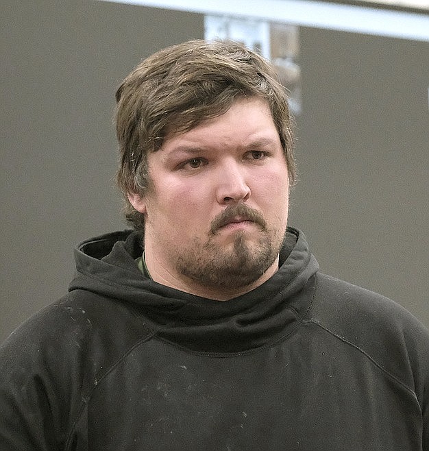 Steven Austin Quimby appears in Lincoln County District Court. (The Western News photo)