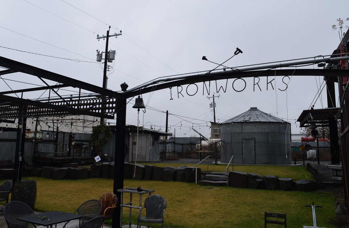 The outside garden at Ironworks Cafe and Market in Othello. Cafe owner Erika Rattray said she has recently been pushing to make the Cafe more environmentally friendly, which is part of her reason for applying for a grant from American Farmland Trust.