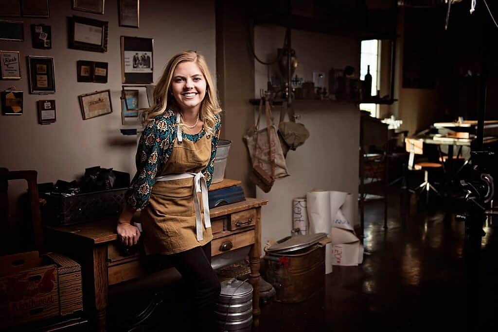 Erika Rattray, pictured inside her business Ironworks Cafe and Market, recently received a $10,000 grant to create a worm composting system at her other business, Basin Farmworks.