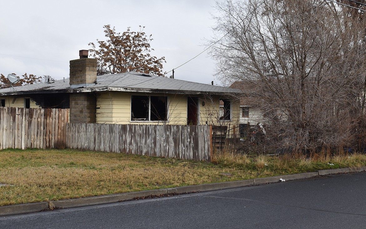 A home on South Gibby Road in Moses Lake was destroyed by fire Saturday.