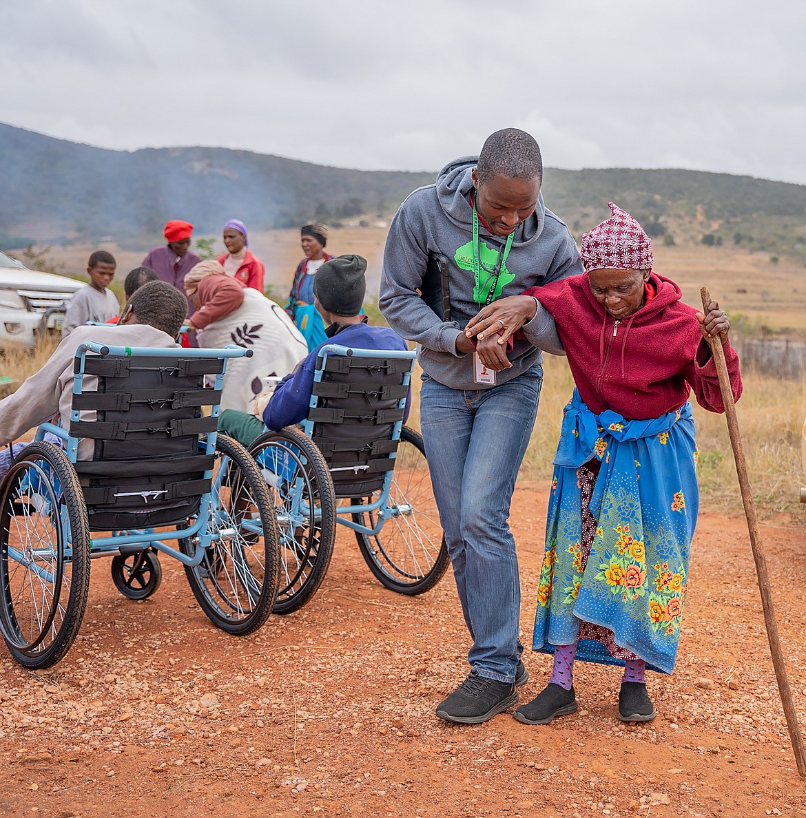 A member of The Luke Commission helps a patient at its 20-plus acre Miracle Campus. The nonprofit, which provide free healthcare in Eswatini, helped more than 300,000 "very important patients" in 2023.