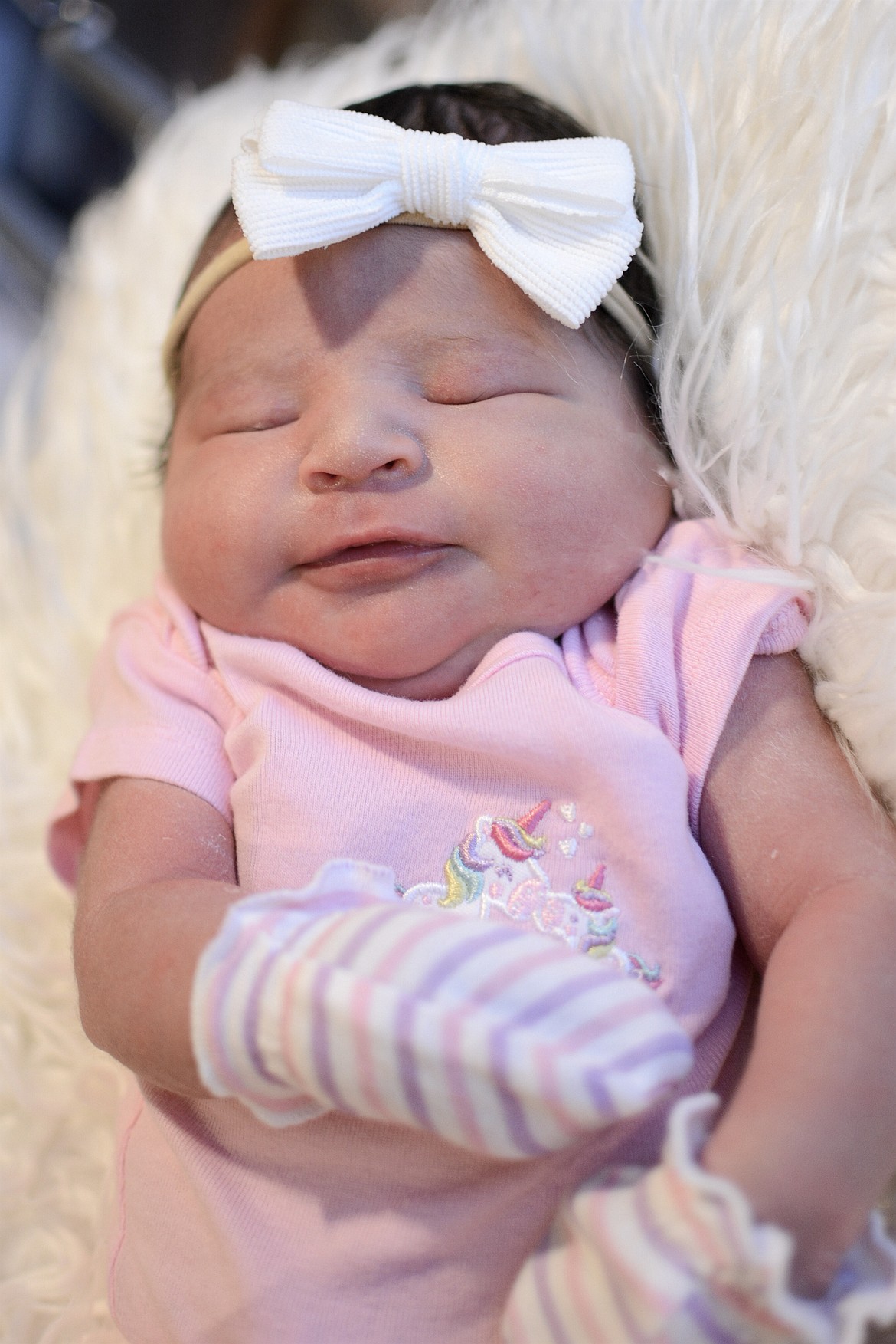 Tinsley Jean Small Tushka was born Dec. 20, 2023, at the St. Luke New Beginnings Birth Center in Ronan to Kristin Small and Jeremy Tushka of Ronan. She measured 8 lbs., 3 oz. and 21 inches long. Paternal grandmother is Velma Tushka of Billings and maternal grandparents are Sam and Betty Small of Browning. Tinsley joins siblings Muriel, Luccio, Mathias and Sean.