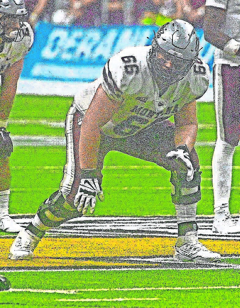 MARK NELKE/Press 
Montana right tackle Brandon Casey, from Sandpoint High, lines up for a play in a game at Idaho in October.