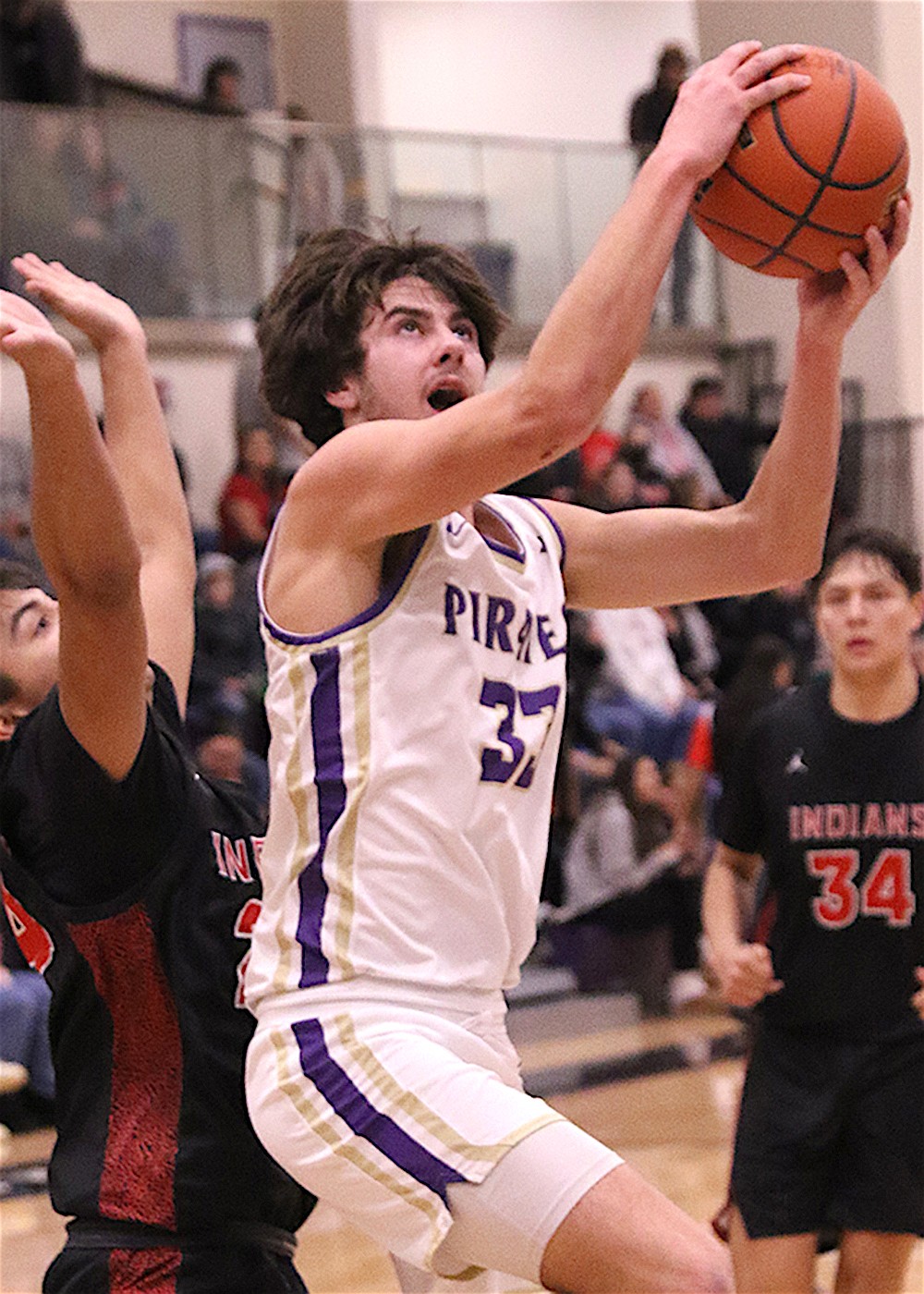 Polson's Cason Graham scored 11 points against Browning Jan. 4. (Bob Gunderson photo)