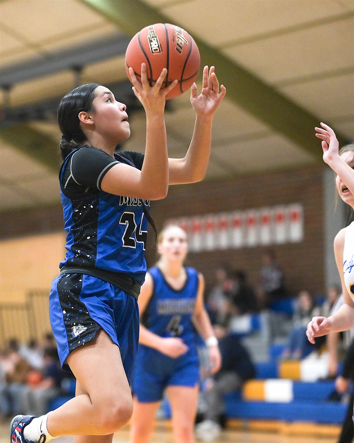 Lady Bulldog takes the shot during last week's game against Thompson Falls. (Christa Umphrey photo)