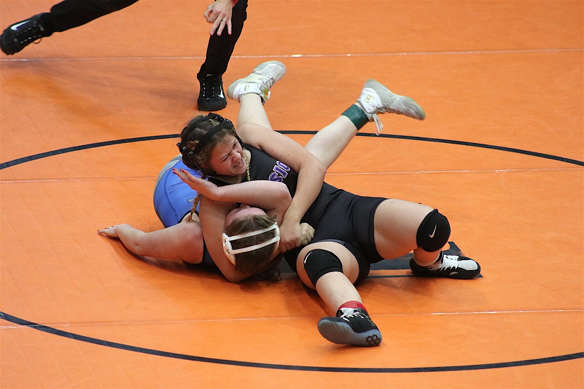 Meadow Ragen of the Mission-Charlo Girls placed fifth at the Western Montana Girls Invite in Ronan. (Michelle Sharbono photo)