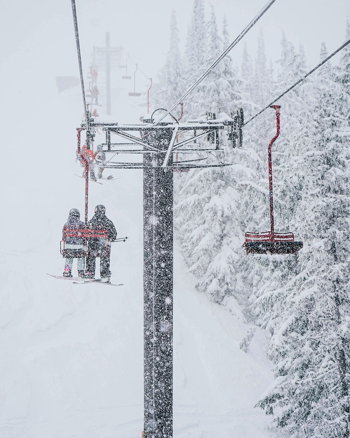 This was the sight on Silver Mountain last weekend as Chairlifts 3 and 4 were finally able to be opened after a winter storm dropped more than 9 inches of fresh snow on the hill.