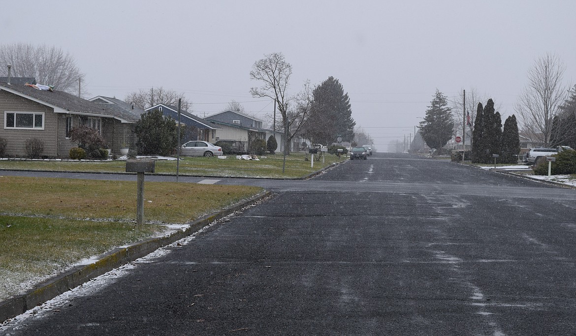 Juniper Street, pictured, does not have sidewalks on both sides of the street in many areas along its path. Juniper was the intended subject of a $400,000 Washington Transportation Improvement Board grant to add sidewalks and increase safety for pedestrians, but the financial requirements were more than the city wanted to take on.