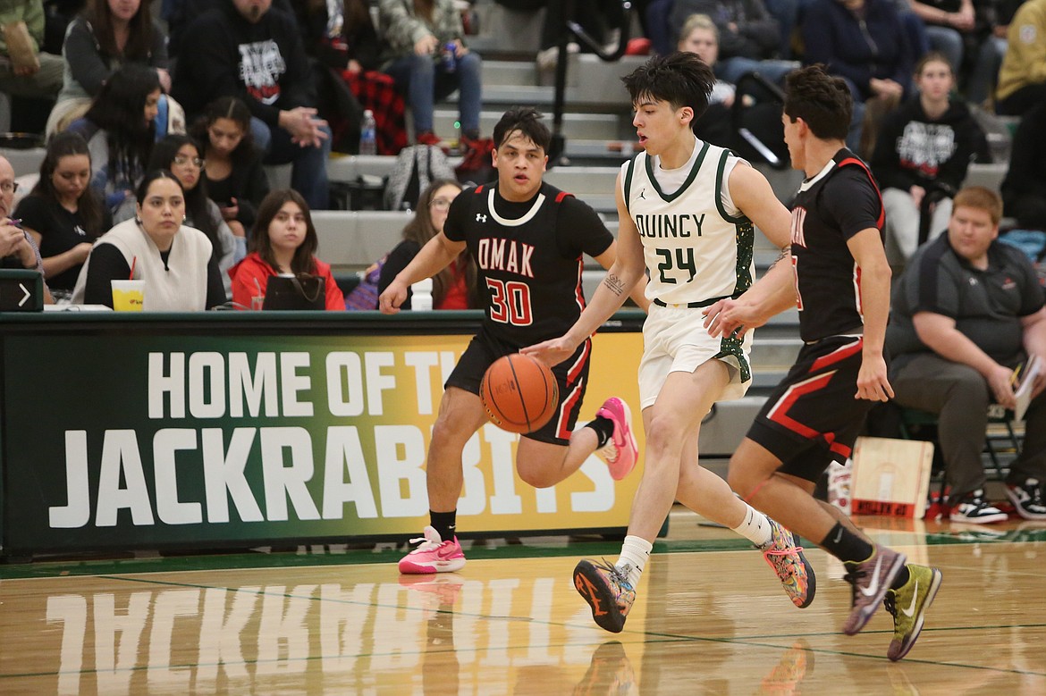 Quincy’s 61-53 win over Cashmere gave the Jackrabbits their 10th win of the season, improving to 7-1 in the Caribou Trail League.