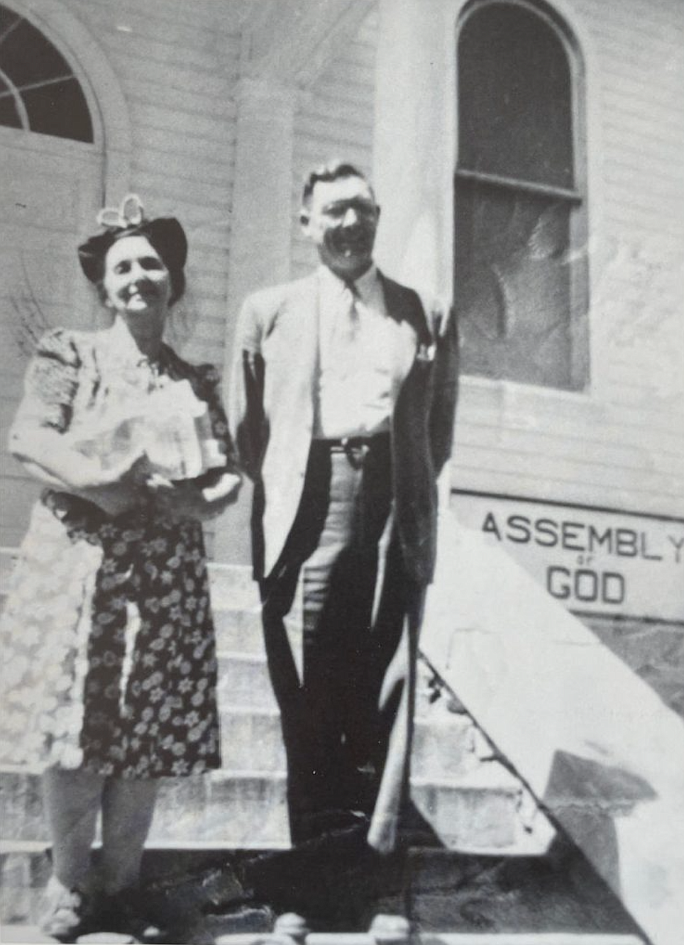 Hoyt and Daisy Buck in Mountain Home, Idaho, in the 1940s. Hoyt Buck was the first knife maker in the Buck family, which has operated the Buck Knives company for four generations.