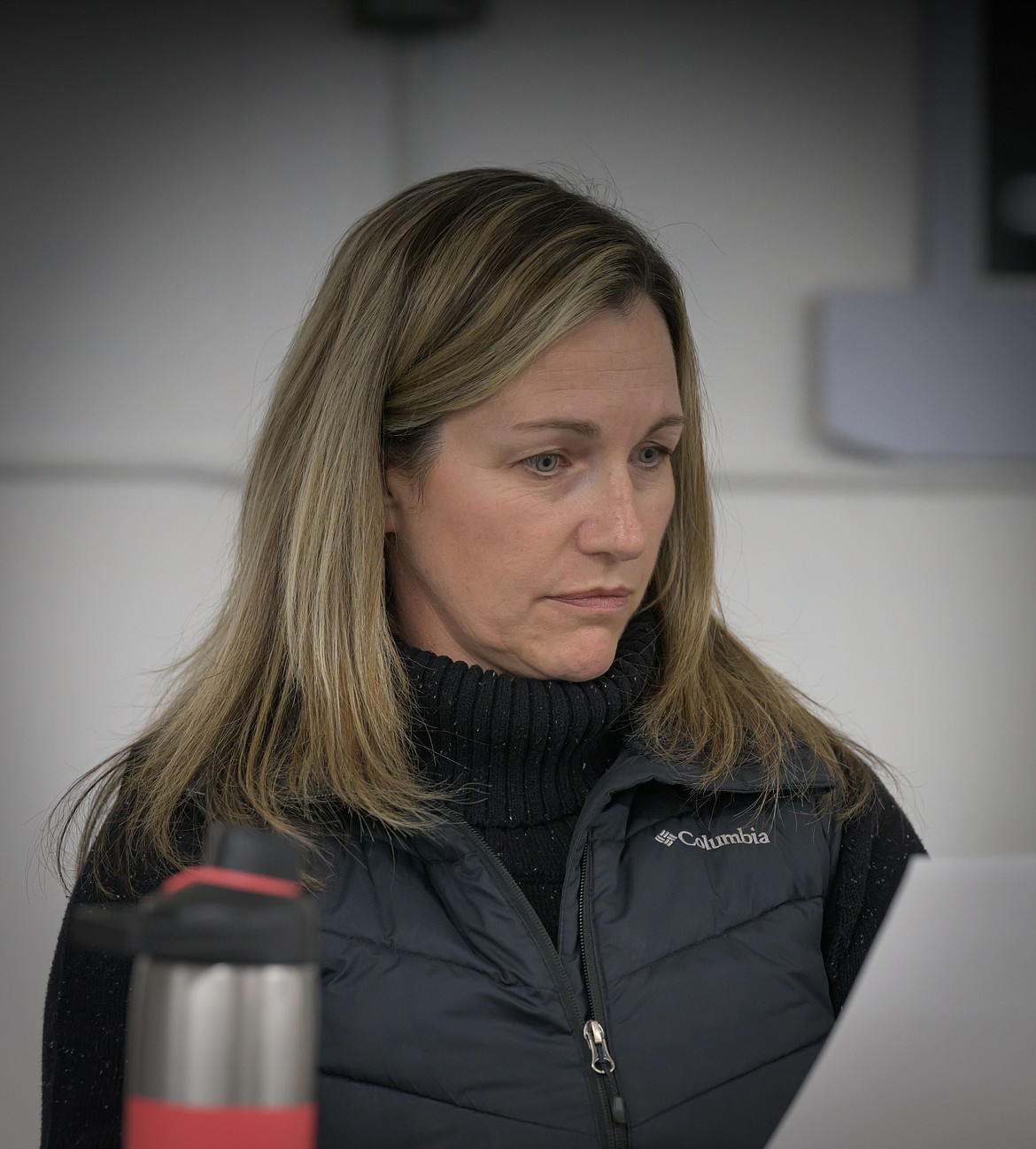 Kim McMahon at the January Sanders County Fair Board meeting. (Tracy Scott/Valley Press)