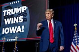 Trump notches a commanding win in the Iowa caucuses as DeSantis edges Haley for second place