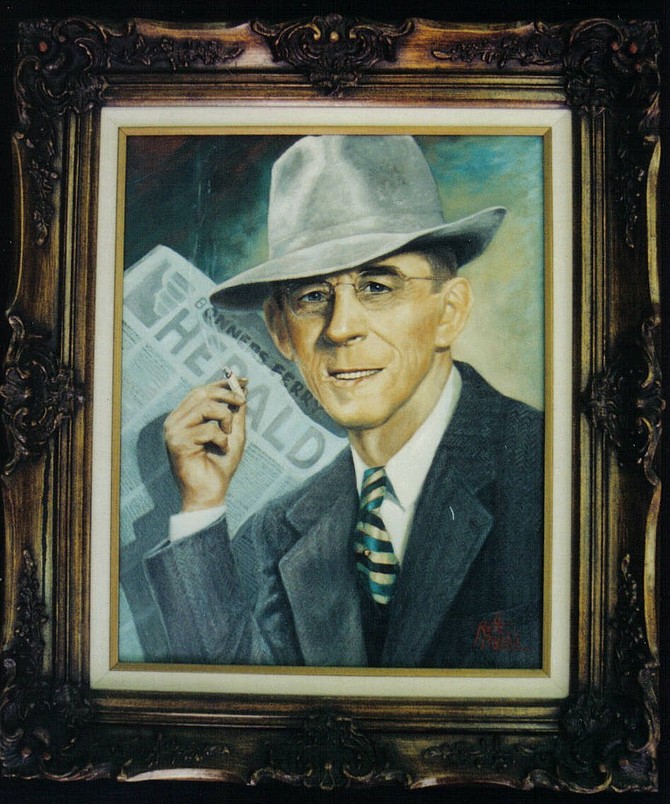 This painting of CW King is by Bette Myers and hangs in the hall of portraits at Boundary County Museum.