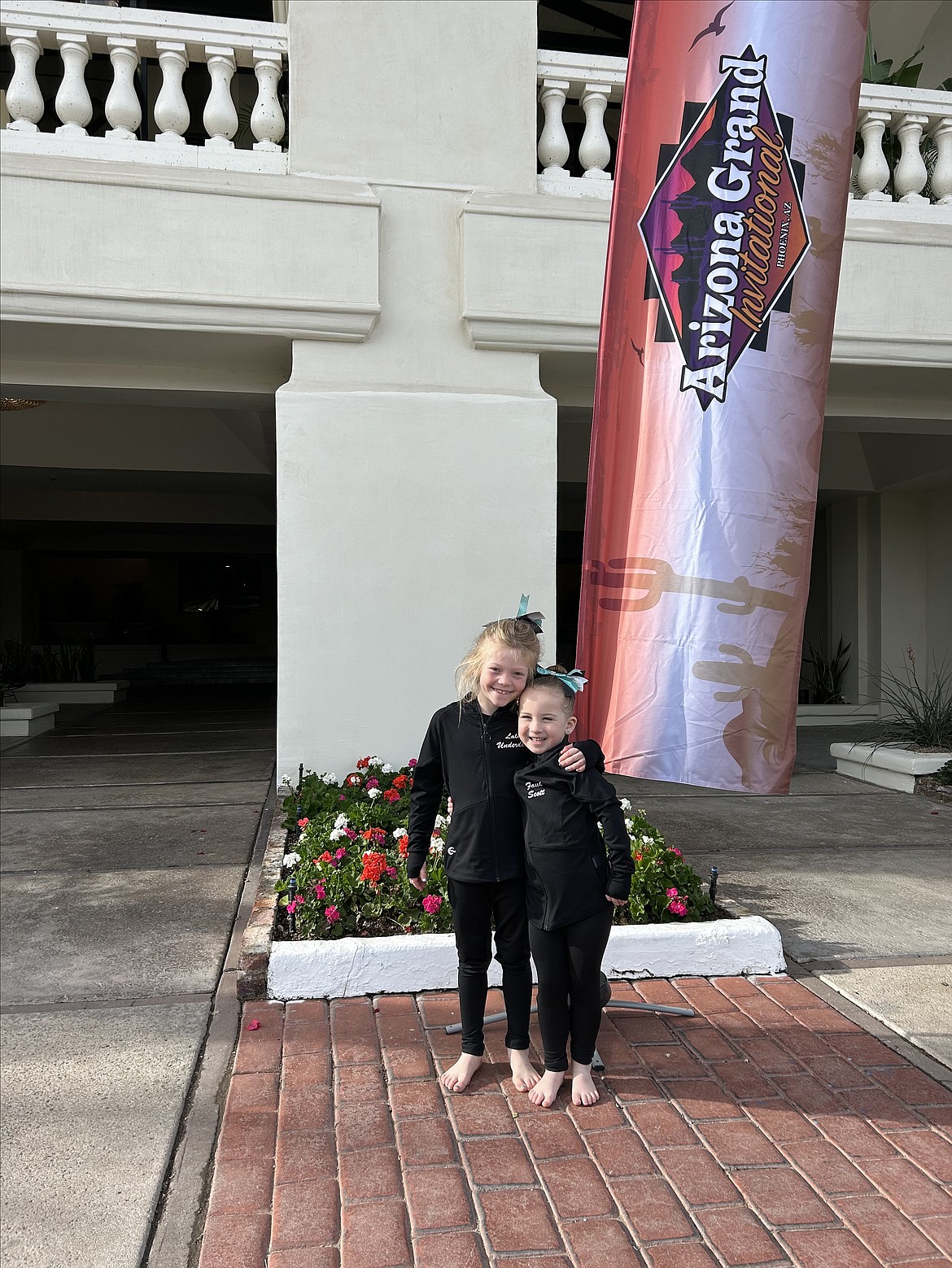 Courtesy photo
Avant Coeur Gymnastics Level 2 girls at the Arizona Grand Invitational in Phoenix: Lala Underdahll, left, and Faith Scott.